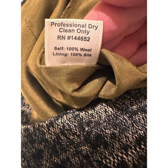 Stone Cold Fox Geary Wool Tweed Shorts Front Pocket Black White, size 1 - Picture 6 of 12